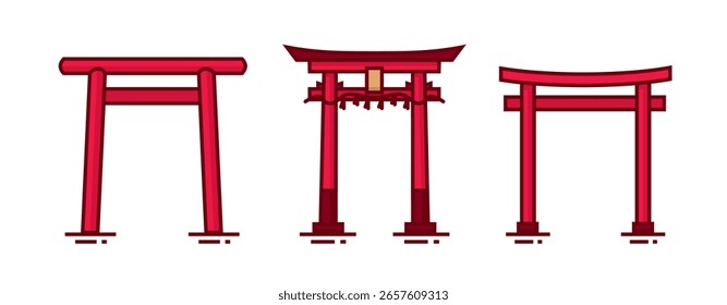Vector Torii sobre fondo blanco