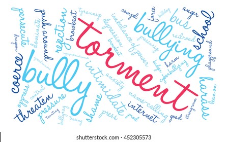 Torment word cloud on a white background. 