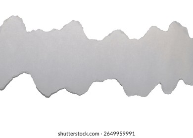 torn blank pages with uneven texture edges. set of ripped white paper sheets png isolated on transparent background. document or newspaper mockup