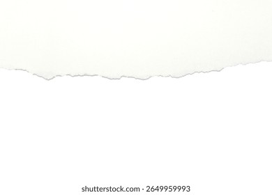 torn blank pages with uneven texture edges. set of ripped white paper sheets png isolated on transparent background. document or newspaper mockup