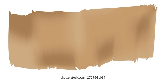Torn brown paper banner background