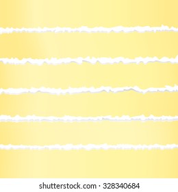 Torn crumple yellow paper, adhesive sticky tape