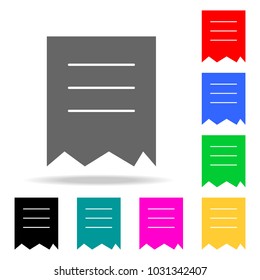 torn document icon. Elements in multi colored icons for mobile concept and web apps. Icons for website design and development, app development on white background