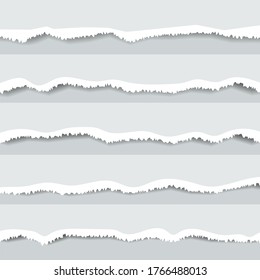Torn edges paper pattern. Vector illustration.