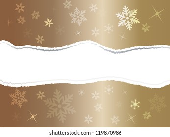 Torn Gold Wrapping Paper