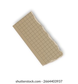 Torn Grid Paper Fragment A Fragment of Notes or Calculations