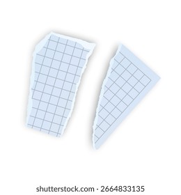 Torn Grid Paper Fragment A Fragment of Notes or Calculations