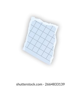 Torn Grid Paper Fragment A Fragment of Notes or Calculations