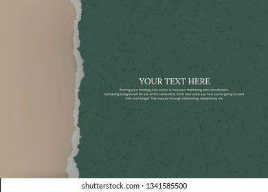 Torn grunge paper with ripped edge background