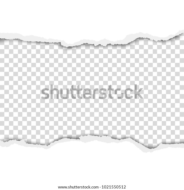 Torn hole\
in sheet of white paper with transparent background of resulting\
hole. Vector template paper\
design.