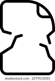 torn line icon illustration vector