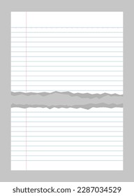 Drehseiten von Notizbuch-Papier-ausgekleidet