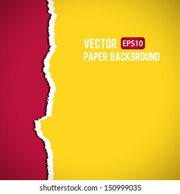 Torn Paper Abstract Color Background. High quality vector illustration. Eps10.