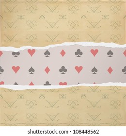 Torn paper against a light background