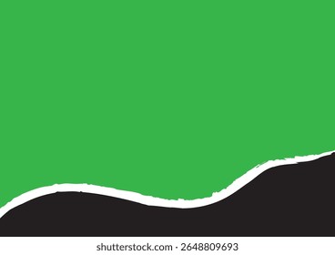 Torn Paper Background. Torn Old Paper Background Vector. Open frame strip with broken border piece. Blank turn note or tag for advertising illustration.