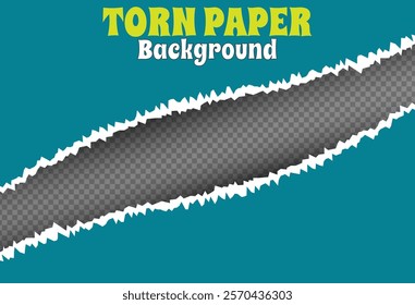 Torn paper background with realistic edges and free space for text. Perfect for banners, posters, or unique designs