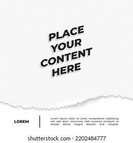 torn paper background for social media content