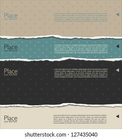 Torn paper background with space for text