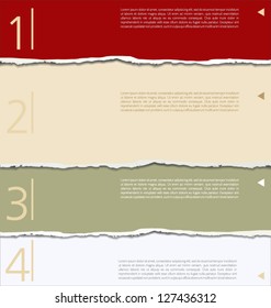 Torn paper background with space for text