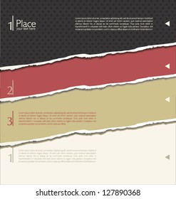 Torn paper background with space for text