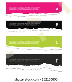 Torn paper background with space for text