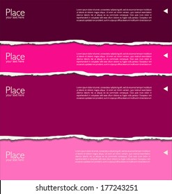 Torn paper background with space for text