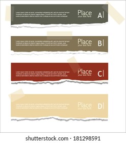 Torn paper background with space for text