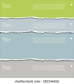 Torn paper background with space for text