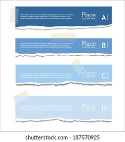 Torn paper background with space for text