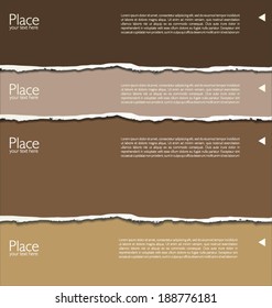 Torn paper background with space for text