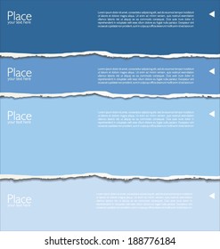 Torn paper background with space for text