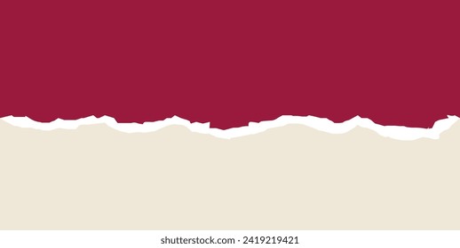 Torn paper background with space for text. Design illustration template vector for banner of web page, news feed, header label sheet. Card decoration element. Vector illustration. EPS file 184.