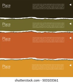 Torn paper background with space for text