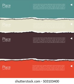 Torn paper background with space for text