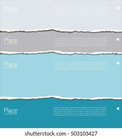 Torn paper background with space for text