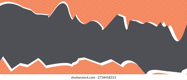 Plano de fundo de papel rasgado com espaço para a mensagem. Ilustração de vetor de efeito de recorte de papel rasgado.