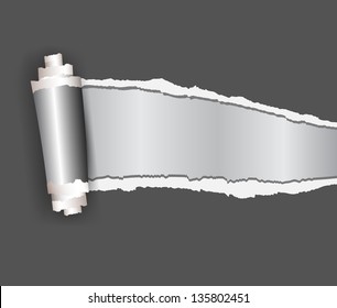 Torn paper background vector