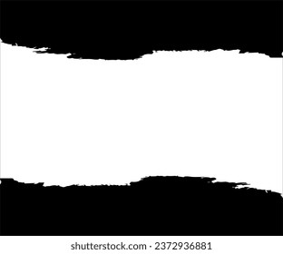 Torn Paper Background Vector Black and White