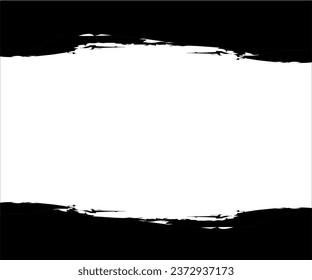 Torn Paper Background Vector Black and White