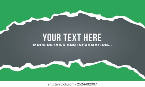 Torn paper banner background vector