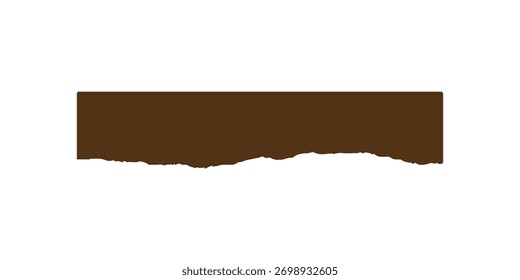  Elemento gráfico preto de papel rasgado com bordas irregulares