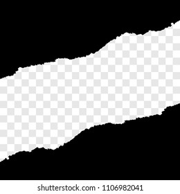 Torn paper . Paper break