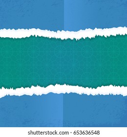Torn Paper Colorful Vector Illustration. Abstract Background, Banner Design