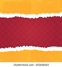 Torn Paper Colorful Vector Illustration. Abstract Background, Banner Design