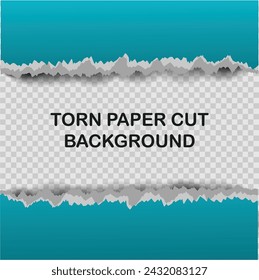 TORN PAPER CUT BACKGROUND VECTOR.