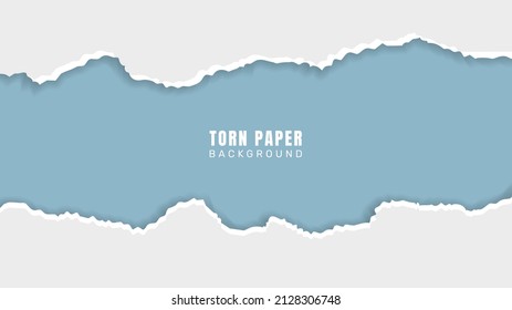Torn paper design background vector.