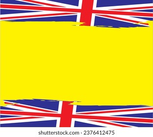 Torn Paper Design England Flag Background Vector