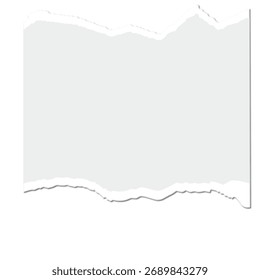 Torn paper edge graphic element adds texture and vintage appeal to designs