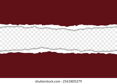 Torn Paper Edge Overlay with Transparent Background
