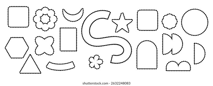 Torn paper edge with rough grunge scrapbook texture. Flat vector illustration isolated on white background.